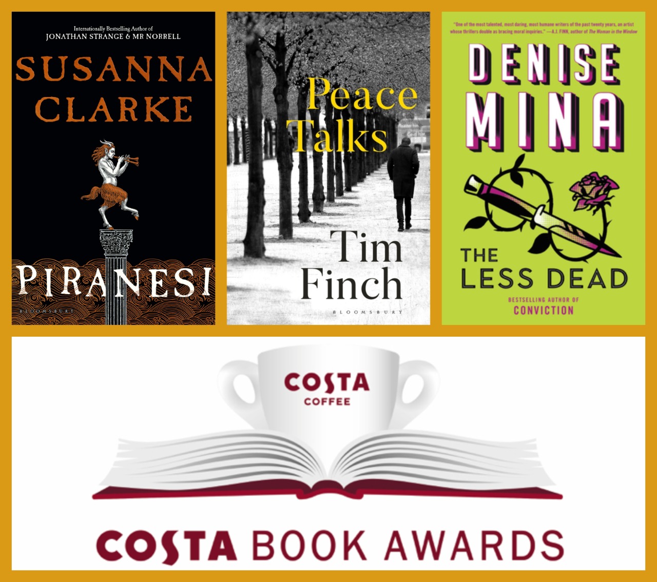 Costa Book Awards 2020 Shortlist Out, Winners to be Declared on Jan 04